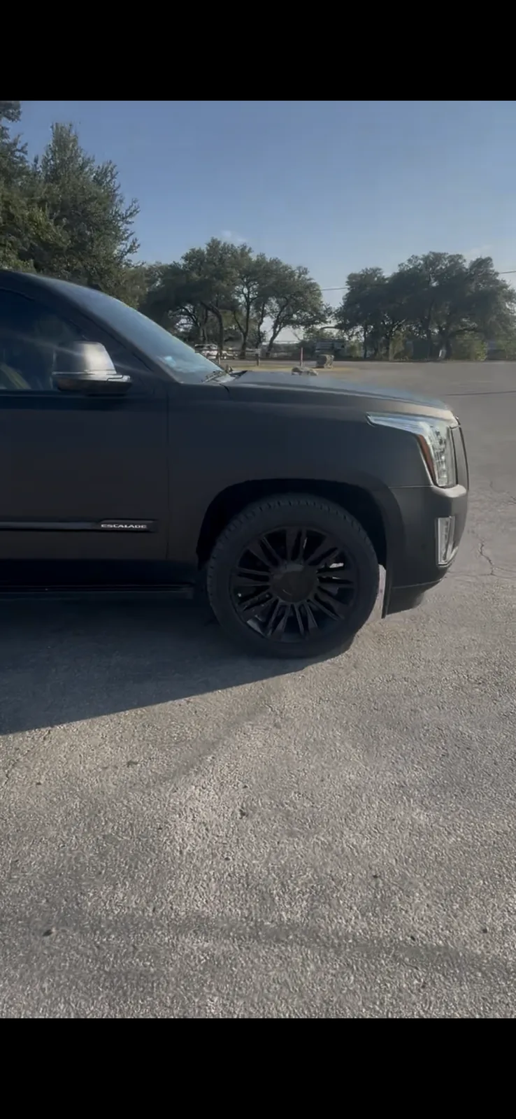 Cadillac Escalade side profile rental in Austin