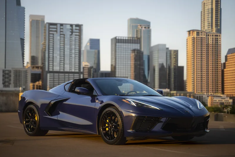 2025 Hysteria Purple Corvette Stingray 2LT rental in Austin